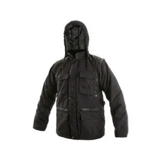 Herren Winterjacke GEORGIA, schwarz, Größe Herren Winterjacke GEORGIA, schwarz, Größe