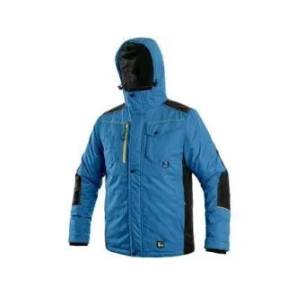 Jacke CXS BALTIMORE, Herren, mittelblau - schwarz, Größe