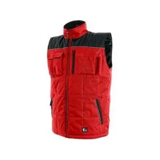 Herren Winterweste SEATTLE, rot-schwarz, Größe Herren Winterweste SEATTLE, rot-schwarz, Größe