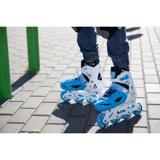 Rollschuhe 4in1 Enero KIDS - blau und weiß