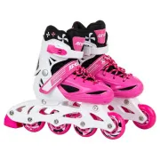 Rollschuhe 4in1 Enero KIDS - rosa und weiß