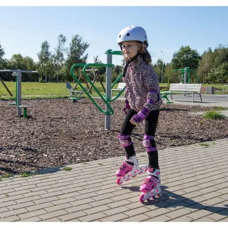 Rollschuhe 4in1 Enero KIDS - rosa und weiß