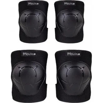 MOVINO Cariboo® Ellbogen- und Knieschoner-Set, schwarz MOVINO Cariboo® Ellbogen- und Knieschoner-Set, schwarz