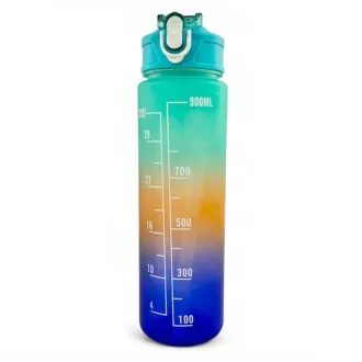 Motivations-Sportflasche 3in1, 2000 ml   900 ml   300 ml
