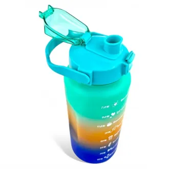 Motivations-Sportflasche 3in1, 2000 ml   900 ml   300 ml