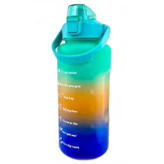 Motivations-Sportflasche 3in1, 2000 ml   900 ml   300 ml