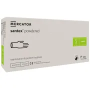 SANTEX POWDERED - Gepuderte Latex-Körperhandschuhe, 100 Stück