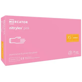 NITRYLEX PINK - Nitrilhandschuhe (puderfrei) rosa, 100 Stück