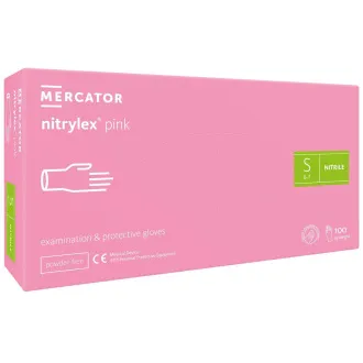 NITRYLEX PINK - Nitrilhandschuhe (puderfrei) rosa, 100 Stück