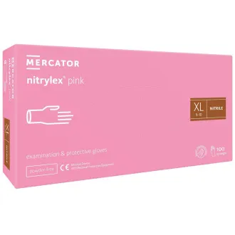 NITRYLEX PINK - Nitrilhandschuhe (puderfrei) rosa, 100 Stück