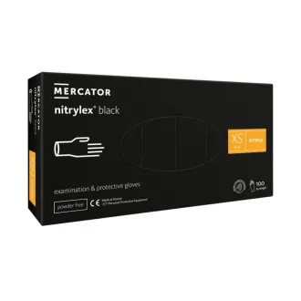 NITRYLEX BLACK - Nitrilhandschuhe (puderfrei) schwarz, 100 Stück NITRYLEX BLACK - Nitrilhandschuhe (puderfrei) schwarz, 100 Stück