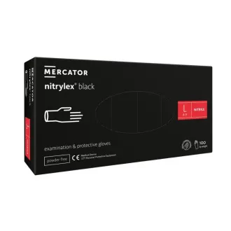 NITRYLEX BLACK - Nitrilhandschuhe (puderfrei) schwarz, 100 Stück NITRYLEX BLACK - Nitrilhandschuhe (puderfrei) schwarz, 100 Stück
