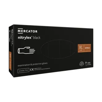 NITRYLEX BLACK - Nitrilhandschuhe (puderfrei) schwarz, 100 Stück NITRYLEX BLACK - Nitrilhandschuhe (puderfrei) schwarz, 100 Stück