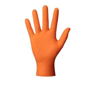 MERCATOR® GOGRIP - Nitril-Handschuhe, puderfrei, 50 Stück, orange