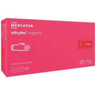 NITRYLEX MAGENTA - Nitrilhandschuhe (ohne Puder), 100 Stück NITRYLEX MAGENTA - Nitrilhandschuhe (ohne Puder), 100 Stück