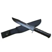 Taktisches Messer MILITARY FINKA SURVIVAL 35 cm schwarz/silber