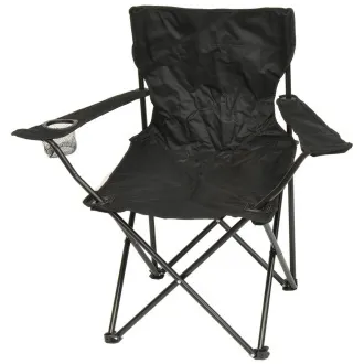 Camping-Klappstuhl, schwarz Camping-Klappstuhl, schwarz