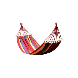 Hängematte aus Baumwolle 270x80cm, für eine Person, Tragkraft 130kg Hängematte aus Baumwolle 270x80cm, für eine Person, Tragkraft 130kg