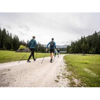 Nordic Walking-Trekkingstöcke mit ergonomischem Korkgriff, 135 cm, 2 Stück