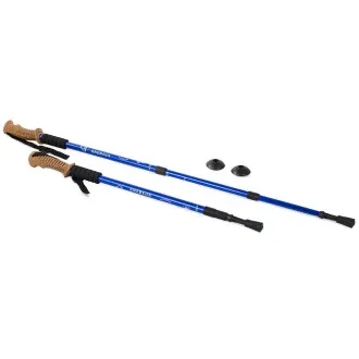 Nordic Walking-Trekkingstöcke mit ergonomischem Korkgriff, 135 cm, 2 Stück