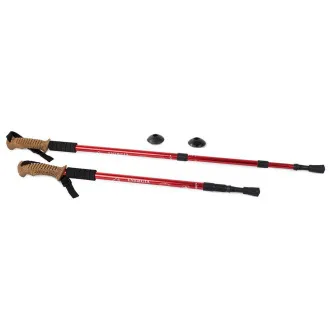 Nordic Walking-Trekkingstöcke mit ergonomischem Korkgriff, 135 cm, 2 Stück