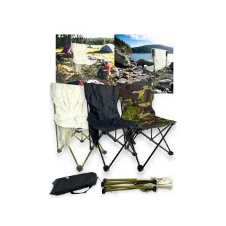 Großer klappbarer Campingstuhl 40x40x68 cm