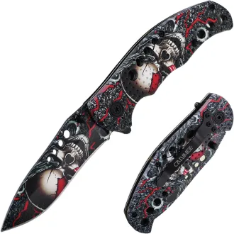 Klappbares taktisches Messer SKULL 20 cm