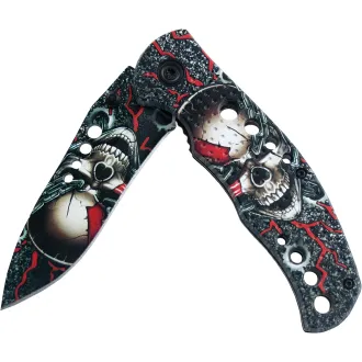 Klappbares taktisches Messer SKULL 20 cm