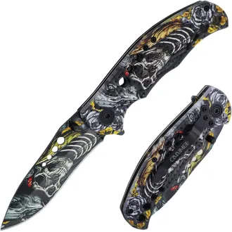 Klappbares taktisches Messer SKULL 20 cm