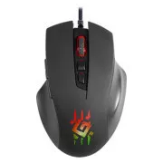 Defender Wolverine GM-700L RGB Maus kabelgebunden, schwarz, 12800DPI