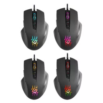Defender Wolverine GM-700L RGB Maus kabelgebunden, schwarz, 12800DPI Defender Wolverine GM-700L RGB Maus kabelgebunden, schwarz, 12800DPI