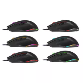 Defender Wolverine GM-700L RGB Maus kabelgebunden, schwarz, 12800DPI Defender Wolverine GM-700L RGB Maus kabelgebunden, schwarz, 12800DPI
