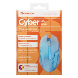 Defender Cyber MB-560L Maus kabelgebunden, weiß, 1200DPI