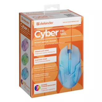 Defender Cyber MB-560L Maus kabelgebunden, weiß, 1200DPI
