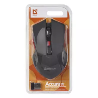 Defender Accura MM-275 Kabellose Maus, Schwarz, 1600DPI