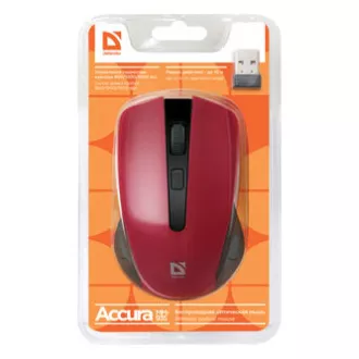 Defender Accura MM-935 Drahtlose Maus, rot, 1600DPI