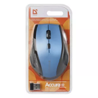 Defender Accura MM-365 Kabellose Maus, Schwarz-Blau, 1600DPI