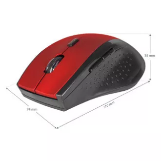 Defender Accura MM-365 Maus kabellos, schwarz-rot, 1600DPI
