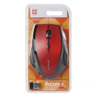 Defender Accura MM-365 Maus kabellos, schwarz-rot, 1600DPI