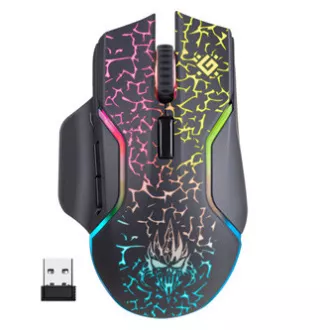Defender Oneshot GM-067 LED-Maus kabellos, schwarz, 3200DPI