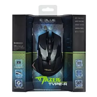 E-blue Mazer R Maus kabelgebunden, schwarz, 2400DPI E-blue Mazer R Maus kabelgebunden, schwarz, 2400DPI