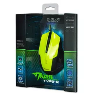 E-blue Mazer R Maus kabelgebunden, grün, 2400DPI, SELL