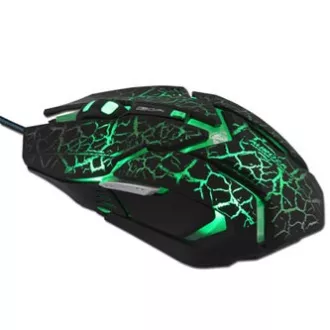 E-blue Auroza Gaming Maus kabelgebunden, schwarz, 4000DPI, e-box