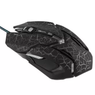 E-blue Auroza Gaming Maus kabelgebunden, schwarz, 4000DPI, e-box