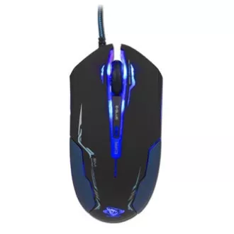 E-blue Auroza Maus kabelgebunden, schwarz, 3500DPI