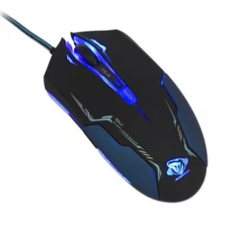 E-blue Auroza Maus kabelgebunden, schwarz, 3500DPI