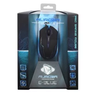 E-blue Auroza Maus kabelgebunden, schwarz, 3500DPI