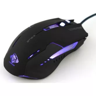 E-blue Auroza G Maus kabelgebunden, schwarz, 3000DPI