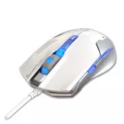 USB-Maus mit Kabel, E-blue Auroza G, weiß, optisch, 3000DPI