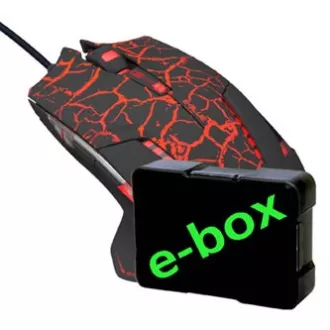 E-blue Mazer Pro Maus kabelgebunden, schwarz-rot, 2500DPI, e-box E-blue Mazer Pro Maus kabelgebunden, schwarz-rot, 2500DPI, e-box